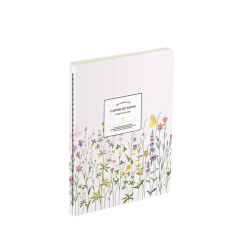 Тефтер А5 - ламинирана корица "Florals pink" ред