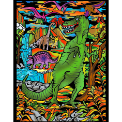 Картина за оцветяване 47х35 -"Динозаври"