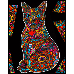 Картина за оцветяване 47х35 - "Котка"